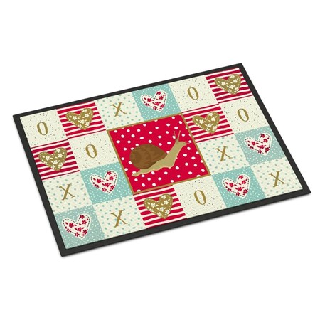 Carolines Treasures 18 x 27 in. Garden Snail Indoor or Outdoor Mat CK5527MAT